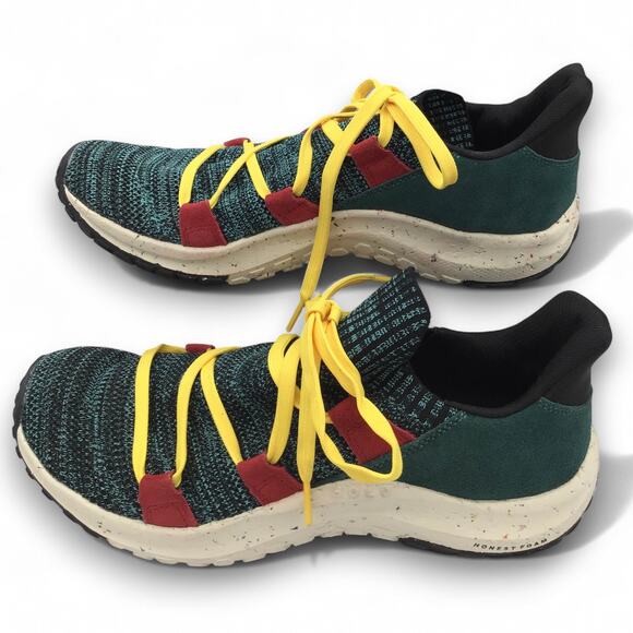 Holo Maverick Eco Knit Sneakers Green Yellow Red Size 12 Men’s Sustainable - Picture 3 of 9